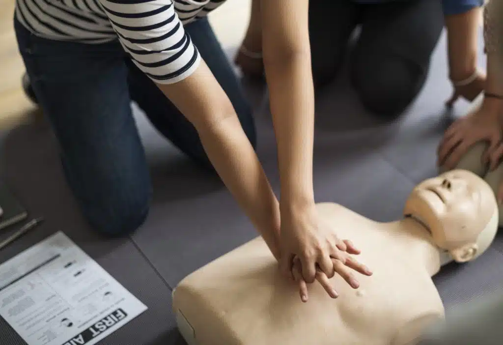 CPR on a resus Annie