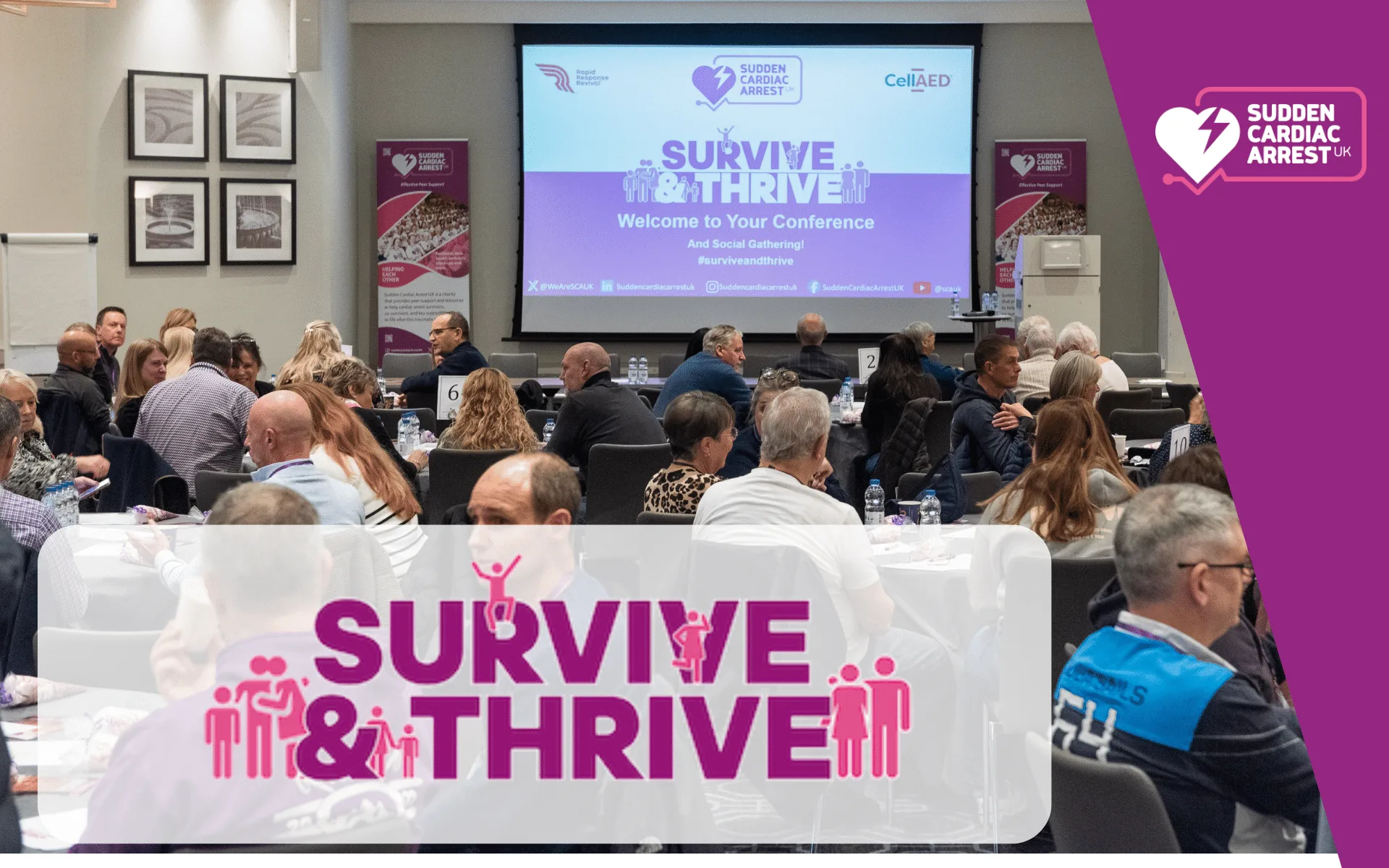 Sudden Cardiac Arrest UK Survive and Thrive 2023 gathering at Staverton Park