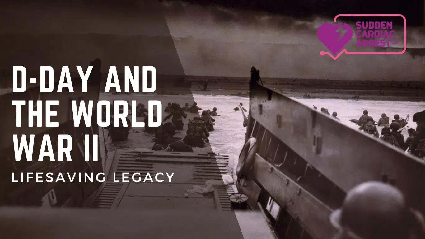 looking out from a D-Day landing onto the beach