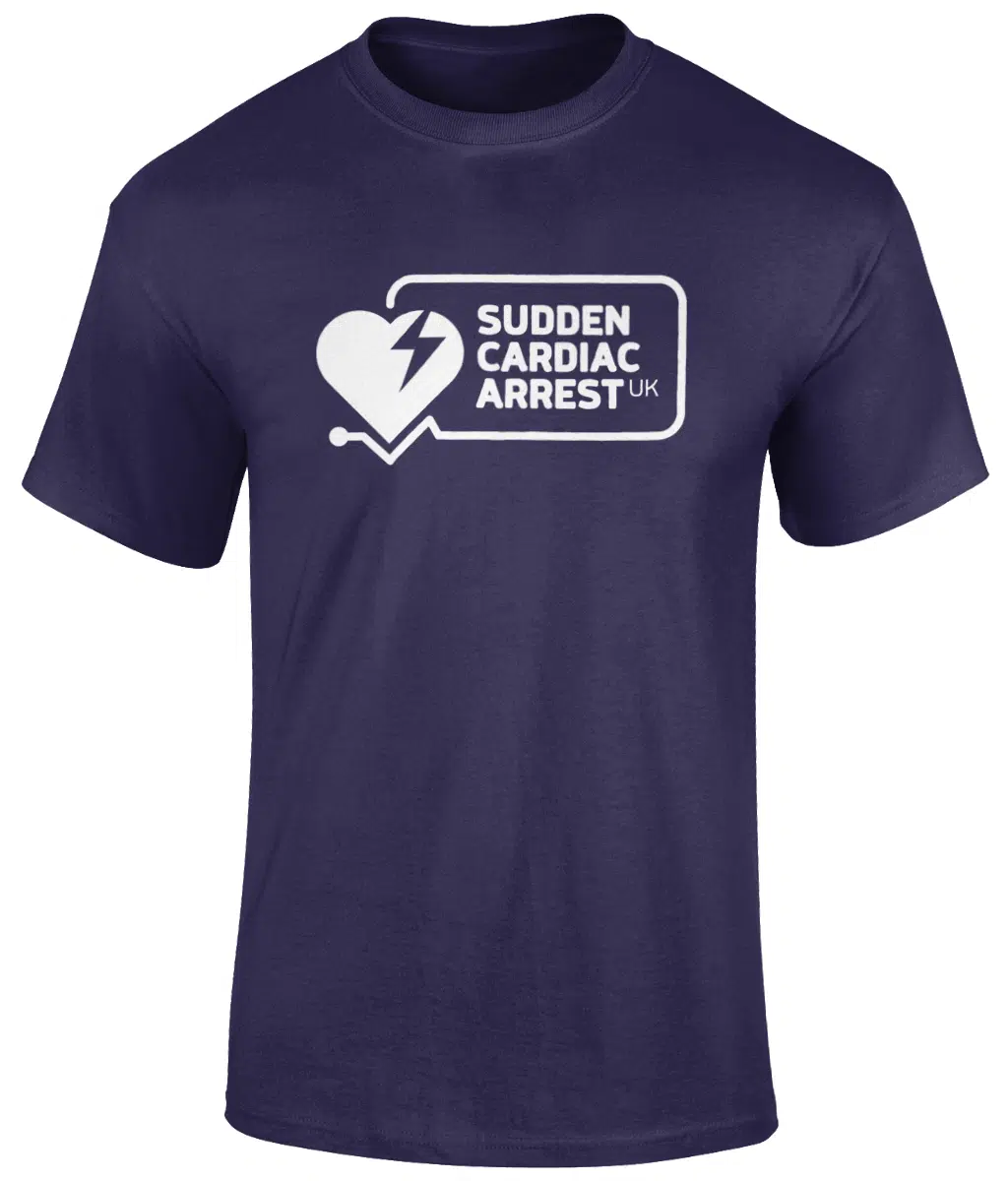 White Logo Gildan Heavy Cotton T-Shirt - Image 3