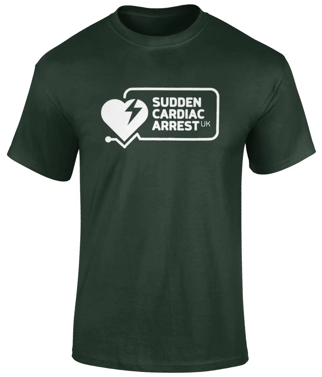 White Logo Gildan Heavy Cotton T-Shirt