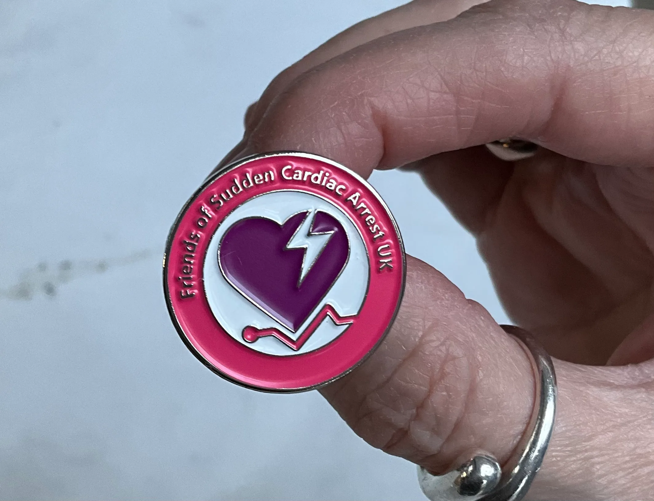 Friends of Sudden Cardiac Arrest UK membership badge