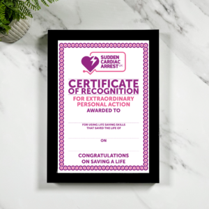 Portrait Framed A4 Art Print Certificate of Recognition