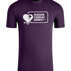 TriDri Performance T-Shirt Purple Logo front