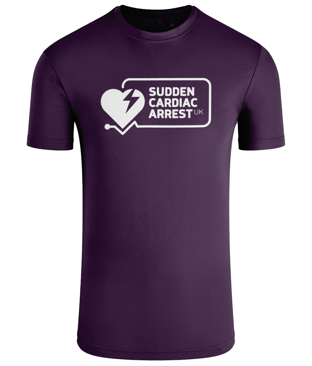 TriDri Performance T-Shirt Purple Logo front