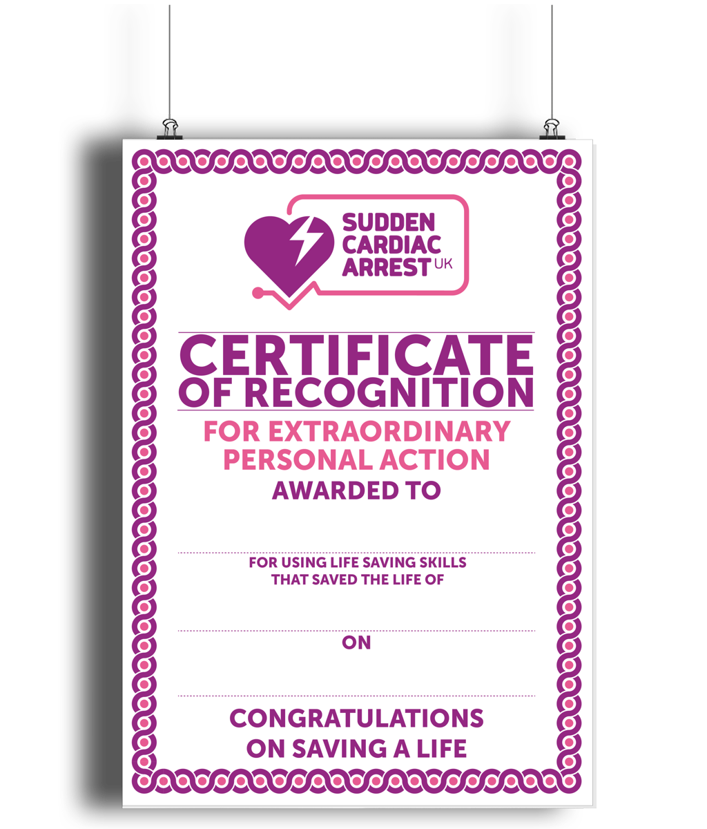 Portrait A4 Matte Art Print Certificate of Recognition